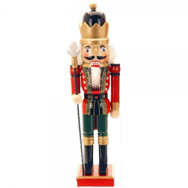 Χριστουγεννιάτικος Διακοσμητικός Μολυβένιος Στρατιώτης, Βασιλιάς με Δόρυ (25cm)